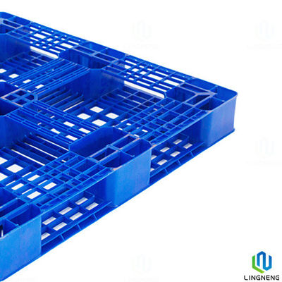 Industrial Lightweight Plastic Pallet Single Face 4 Way Entry Pallet 1000*1000*120mm