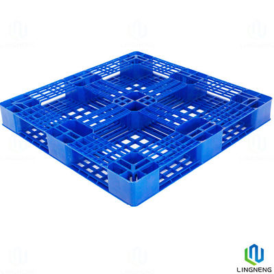Industrial Lightweight Plastic Pallet Single Face 4 Way Entry Pallet 1000*1000*120mm