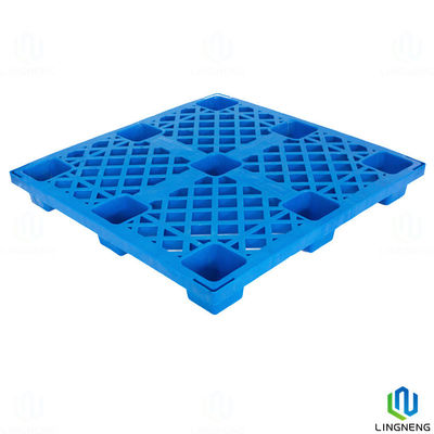 Stackable Lightweight Plastic Pallets 1100x1100x145mm With 9 Feet