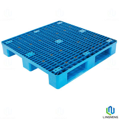 Industrial 4 Way Heavy Duty Plastic Pallet Single Face 1000*1000*160mm