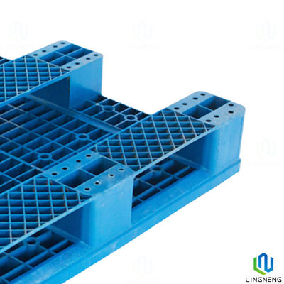 Industrial 4 Way Heavy Duty Plastic Pallet Single Face 1000*1000*160mm