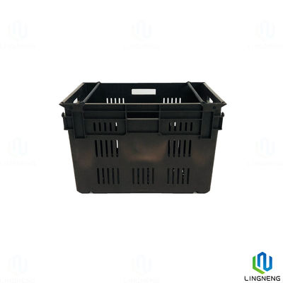 80L Stackable Ventilated Plastic Crates For Fruits And Vegetable Lightweight