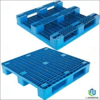 Industrial 4 Way Heavy Duty Plastic Pallet Single Face 1000*1000*160mm