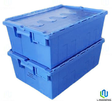 Logistics Industrial Plastic Storage Containers Rectangle For Sustainable Supply Chain