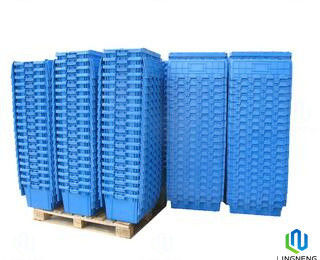 Logistics Industrial Plastic Storage Containers Rectangle For Sustainable Supply Chain