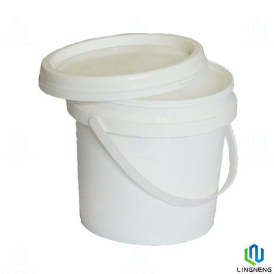 1L Durable Food Storage Plastic Buckets With Lid And Handle