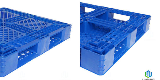 Single Face Industrial Plastic Pallet 4 Way Entry 1100*1100*150mm