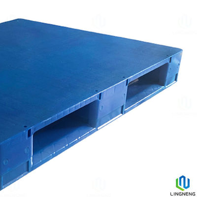 Single Face Euro Solid Plastic Pallets , Flat Racking Plastic Pallets 1200*1000*150