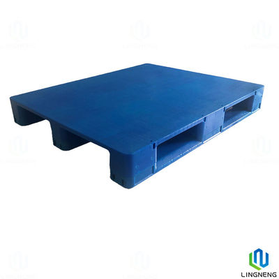 Single Face Euro Solid Plastic Pallets , Flat Racking Plastic Pallets 1200*1000*150