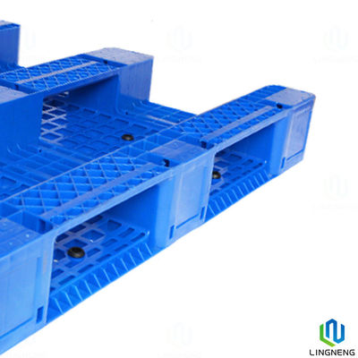 3 Runners Heavy Duty Industrial Plastic Pallets With Reinforced Steel 1200*1000*160mm