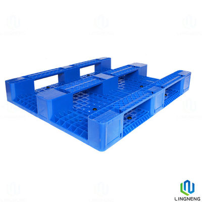 3 Runners Heavy Duty Industrial Plastic Pallets With Reinforced Steel 1200*1000*160mm