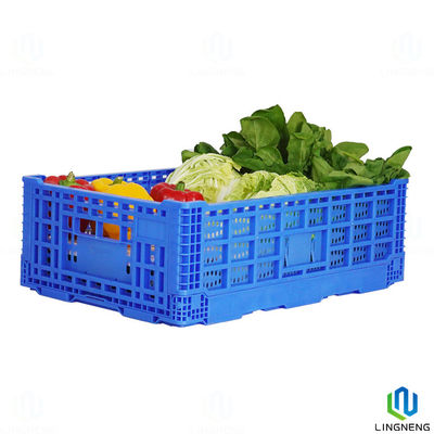 44L heavy duty stackable storage crates , Plastic Collapsible Storage Crates
