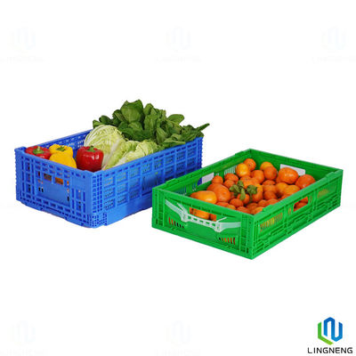 44L heavy duty stackable storage crates , Plastic Collapsible Storage Crates