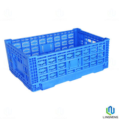 50L Plastic Storage Shoe Box , Folding Plastic Crates Heavy Duty For Moving Organizer Crate