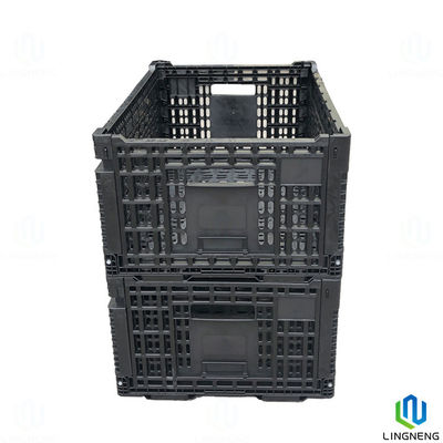 50L Plastic Storage Shoe Box , Folding Plastic Crates Heavy Duty For Moving Organizer Crate