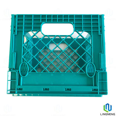 16 Quart Collapsible Milk Crate Stackable Foldable Plastic Crates For Vinyl Record And  Milk
