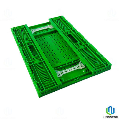 27L Lightweight Folding Crate Box Vegetable Fruit Turnover Mesh Crate With Handles