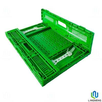 27L Lightweight Folding Crate Box Vegetable Fruit Turnover Mesh Crate With Handles