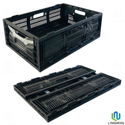 40L Reusable Folding Crate Box Collapsible Fruit And Vegetable Plastic Crates