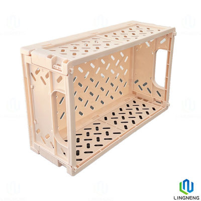 Large Capacity Collapsible Plastic Crates Plastic Foldable Crate Box For Daily