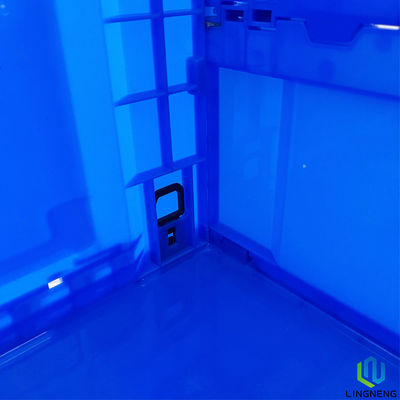 70 Liter Blue Plastic Foldable Container Collapsible Storage Box Without Lid
