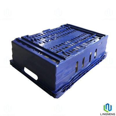 35L Nestable Stackable Plastic Harvest Agricultural Plastic Crates For Fruits And Vegetables