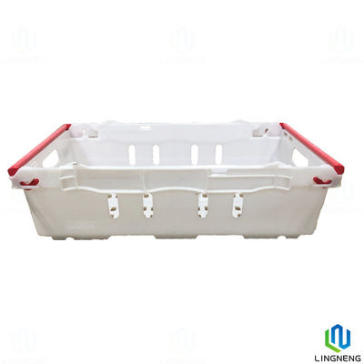 32L Plastic Fruit And Vegetable Crates Customized For Banana