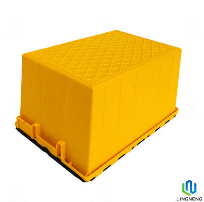 Durable Plastic Logistic Box 600*400*320mm Plastic Storage Box With Hinged Lid