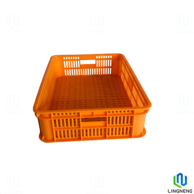 High Density Plastic Fruit And Vegetable Crates Corrosion Resistant Free Sample