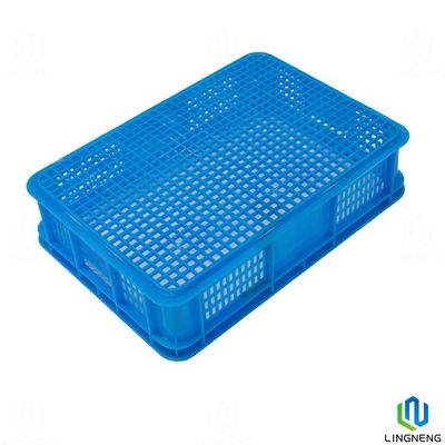 Custom Plastic Fruit And Vegetable Crates Lightweight For Warehouses / Supermarket