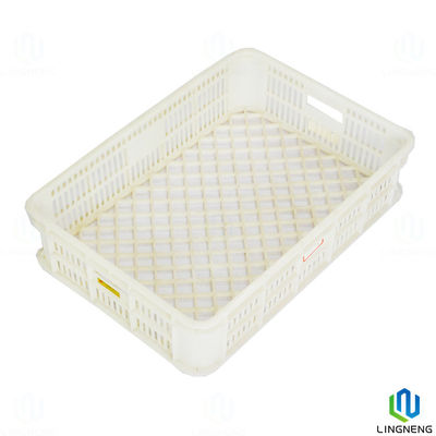 Ventilated Plastic Fruit And Vegetable Crates Food Grade Plastic Agricultural Crates