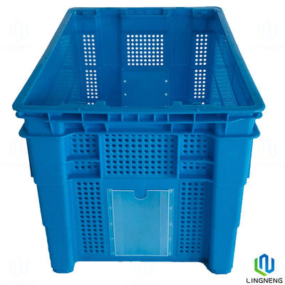 Versatile Vegetable Storage Crates Stackable Plastic Agricultural Crates For Storing Fresh Produce