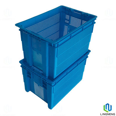 Versatile Vegetable Storage Crates Stackable Plastic Agricultural Crates For Storing Fresh Produce