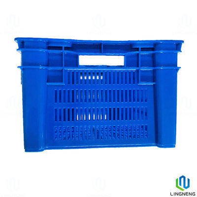 40L Stackable Plastic Milk Crates , Plastic Turnover Box OEM ODM