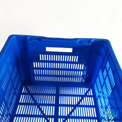 40L Stackable Plastic Milk Crates , Plastic Turnover Box OEM ODM