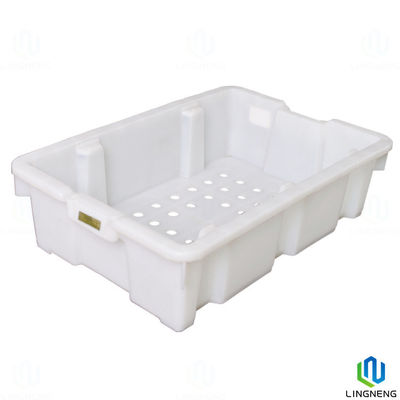 Frozen Plastic Food Crates Stackable Nestable Plastic Fruit & Vegetable Crates