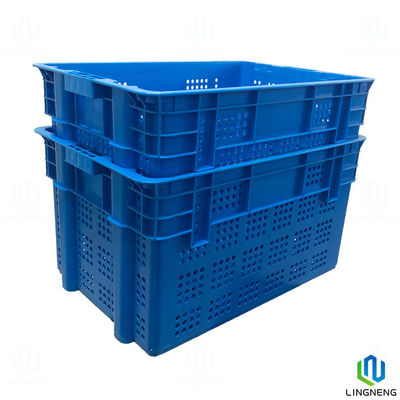 25KGS Supermarket Stacking Crates Nestable Fruit Plastic Crates For Storing Fresh Produce