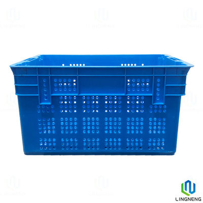 25KGS Supermarket Stacking Crates Nestable Fruit Plastic Crates For Storing Fresh Produce