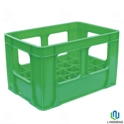 Supermarket Beer Drink Heavy Duty Plastic Milk Crates , Logistic Shipping Storage Box