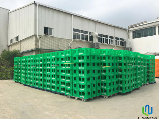 Supermarket Beer Drink Heavy Duty Plastic Milk Crates , Logistic Shipping Storage Box