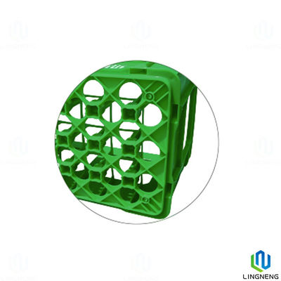 Stackable Plastic Milk Bottle Crates , Rectangle Beer Bottle Plastic Crates With Handle