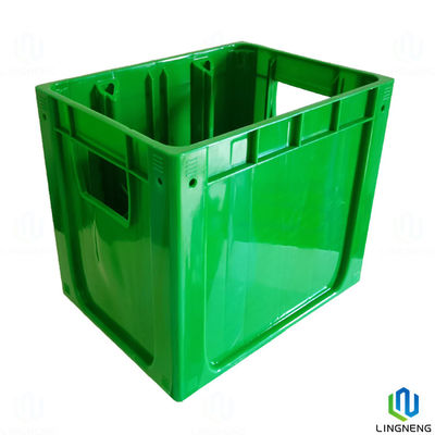 Collapsible Stackable Storage Crates Plastic Bottle Crates Logo Customized