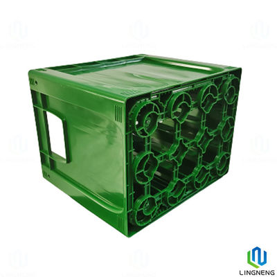 Collapsible Stackable Storage Crates Plastic Bottle Crates Logo Customized