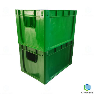 Durable 65*65mm Hole Bottom Plastic Beer Crates 24 Holdings Glass Bottle Crates