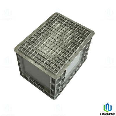 Custom Rectangular Plastic Stackable Storage Containers For Organizing Warehouse Storage