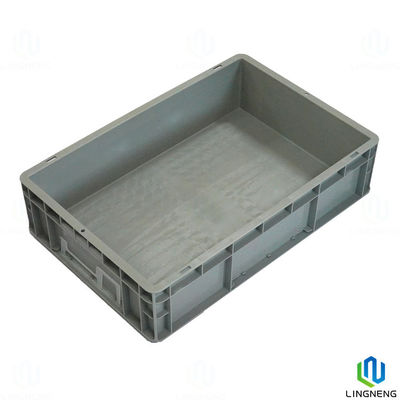 600*400*148mm Hard Colorful Stackable Euro Plastic Packaging Boxes For Automotive