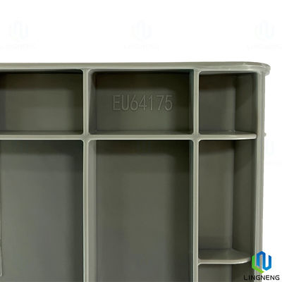 600*400*175mm Reusable Plastic Moving Boxes Transportation Stackable Plastic Storage Bins