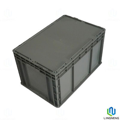 Euro Standard Heavy Duty Plastic Moving Boxes Stackable For Logistics Transportation