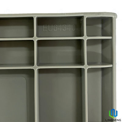 Euro Standard Heavy Duty Plastic Moving Boxes Stackable For Logistics Transportation