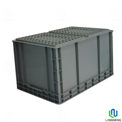 Euro Standard Heavy Duty Plastic Moving Boxes Stackable For Logistics Transportation